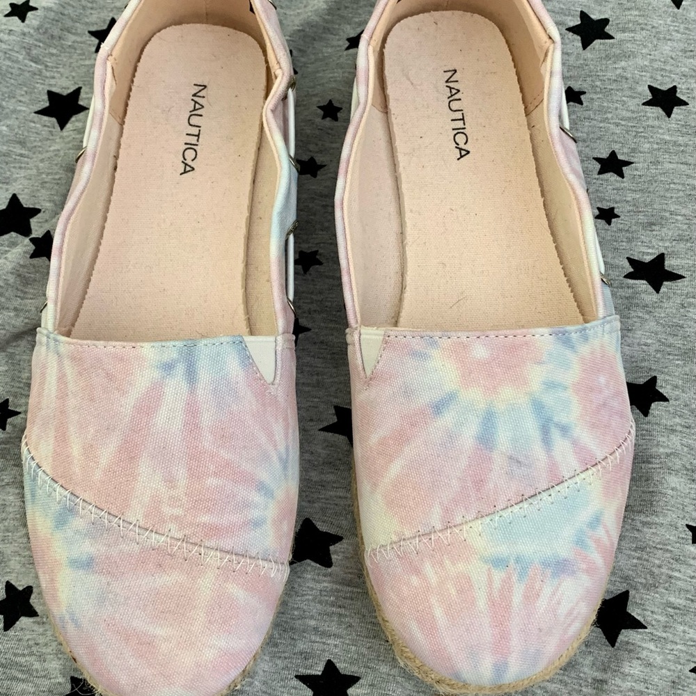 Women’s Nautica  tie dyed slip on shoes size 7.5
